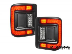 Jeep Wrangler JL Tail Lights - Flush Mount -LED - Smoked Lens Jeep Wrangler JL Tail Lights - Flush Mount -LED - Smoked Lens
